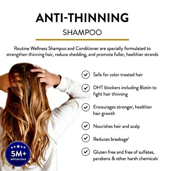 Routine Wellness Anti-Thinning Shampoo - Picture 3 of 15